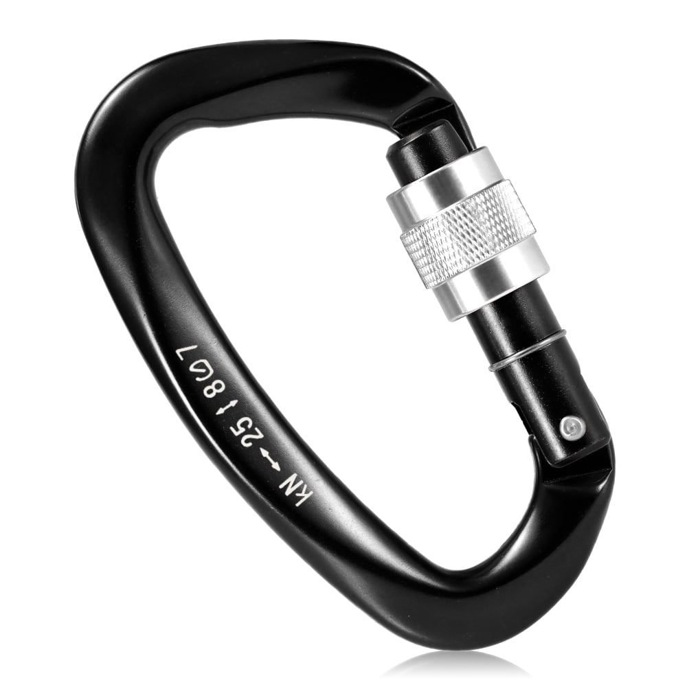 Jhua Rock Climbing Carabiner Aluminum Locking Carabiner Clip 2pcs 24KN Heavy Duty Auto Locking Carabiner Climbing D-Shaped Carabiners Hook for Climbing Rappelling Hammocks Dog Leash Outdoor Equipment Jhua Rock Climbing Carabiner Aluminum Locking Carabiner Clip 2pcs 24KN Heavy Duty Auto Locking Carabiner Climbing D-Shaped Carabiners Hook for Climbing Rappelling Hammocks Dog Leash Outdoor Equipment