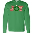 thumbnail image 3 of Inktastic Joy Christmas Ornament with Candy Cane Stripes Long Sleeve T-Shirt, 3 of 5