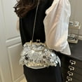 thumbnail image 7 of Vggrvlo Silver Clutch Purses for Women Ladies Sparkling Party Handbag Wedding Bag Evening Bag Clearance, 7 of 7