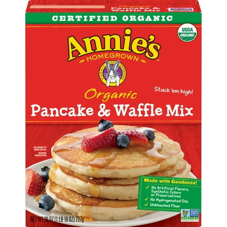 (2 Pack) Annie's Organic Pancake & Waffle Mix, 26 (Best Organic Pancake Mix)