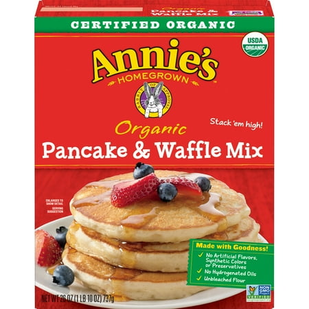 Soft Cotton Waffle - (2 Pack) Annie's Organic Pancake & Waffle Mix, 26 oz