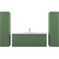 thumbnail image 5 of Blossom Positano 48" Floating Vanity | Aventurine Green | Single Acrylic Sink & 2 Side Cabinets | Wall Mounted, 5 of 8