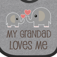 thumbnail image 4 of Inktastic My Grandad Loves Me Boys or Girls Baby Bib, 4 of 4