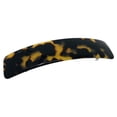 thumbnail image 1 of Francés Amie rectángulo largo amarillo Tokio celuloide acetato hecho a mano automático grande clip pasador (amarillo Tokio), 1 of 5