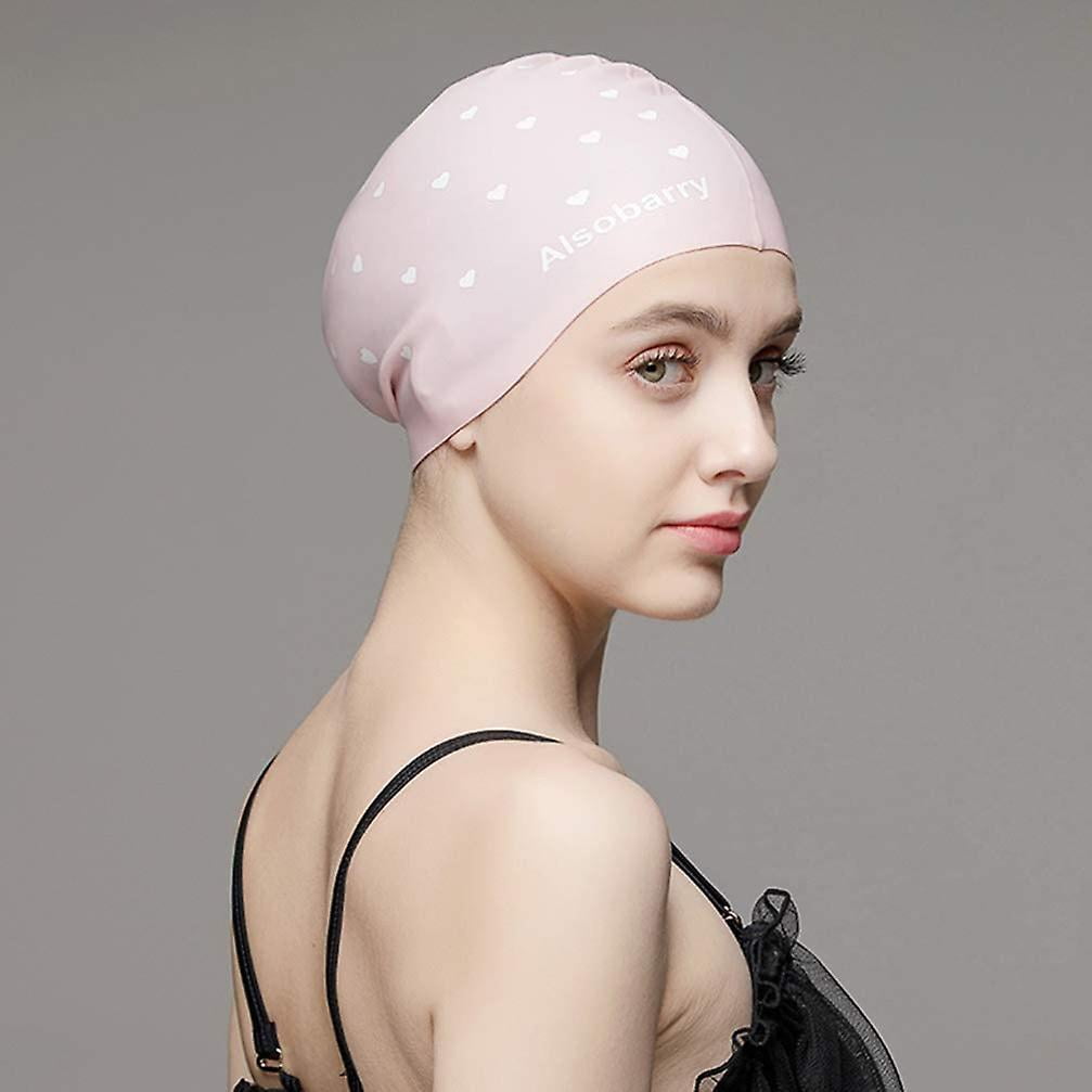 Swim Cap Silicone Long Hair Swim Cap Waterproof Hearing Protection