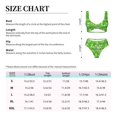 thumbnail image 6 of Honeii Green Cucumber Print Women’s Bikini Set,Two Piece Swimsuit Bathing Suits,Stylish High Elasticity Swimwear for Beach and Pool, 6 of 7