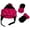 Black, variant on N'Ice Caps Little Girls Baby Velboa Fleece Hat & Mitten Winter Set - Toddler Kids Pink