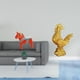 thumbnail image 2 of Adorno coleccionable Figura de caballo Dalecarlian Escultura animal para estantería, entrada, vitrina Decoración del hogar Figura de pollo Feng Shui, 2 of 8