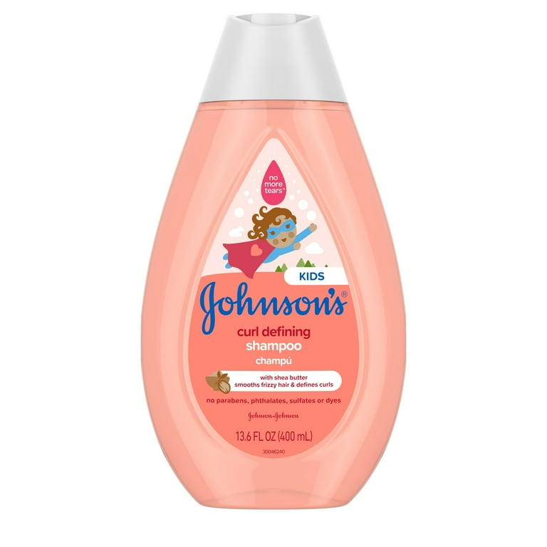 Johnson s Kids Curl Defining Shampoo with Shea Butter Tear Free Hair Products for Curly Hair 13.6 oz
