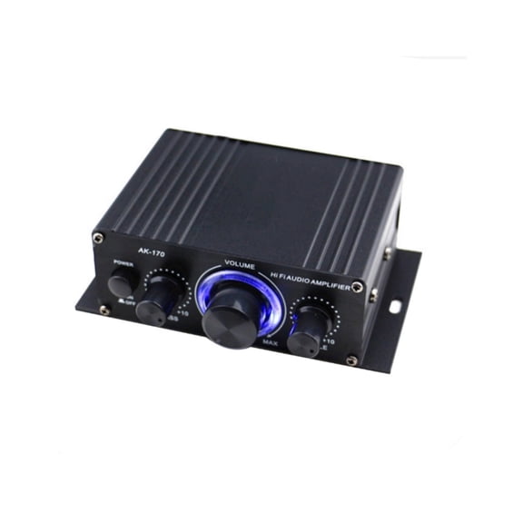 Portable 20W 12V-14V 2 Channel Powerful Stereo Sound Power Amplifier HiFi Amplifier Car Office Use Lightweight
