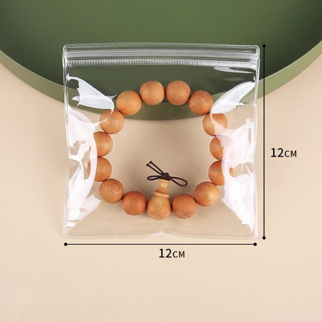 BUYISI Sealed Jewelry Storage Bags for Earrings Thickened Pvc Material for Protection 46 Threads 12*12