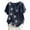 Navy, variant on IROINNID Plus Size Shirts for Women Summer Casual Round Neck Short Sleeve Flower Printing Loose Breathable Tops Navy