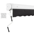 thumbnail image 7 of Awntech 16 Ft Key West Manual Heavy Duty Patio Retractable Awning with Cassette (192in x 9.38in x 120in), Black, 7 of 7