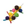thumbnail image 4 of Flmtop Colorful Cane Ball Chew Toy Bird Parrot Budgie Parakeet Cockatiel Cage Decor Random Color, 4 of 6