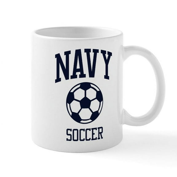 CafePress - U.S. Navy Soccer - 11 oz Ceramic Mug - Novelty Coffee Tea Cup