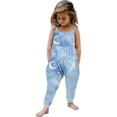 thumbnail image 2 of Ynynloco Girls leeveless Jumpsuit Spaghetti Strap Casual Romper with Pockets for Toddler Kids 1-6T, 2 of 6