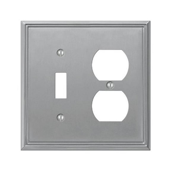 77TDBN Metro Line 2 Gang 1-Toggle 1-Duplex Wall Plate