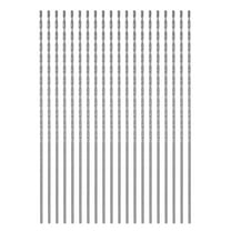 Unique Bargains 20pack Extra Long Drill Bits, 1mm HSS Drill Bit with High Speed Steel 80mm Length for Metal Wood Plastic