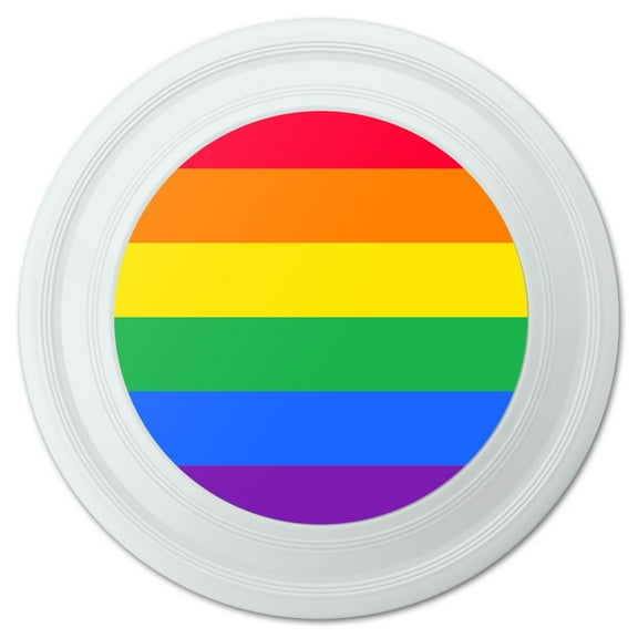 Rainbow Pride Gay Lesbian Contemporary Novelty 9" Flying Disc