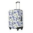 thumbnail image 2 of Fotbe Blue Flax Flowers Luggage Cover Protector,Suitcase Protector,Scratch and Dirt Resistant,Fits 18-32 Inch Luggage-Medium, 2 of 9