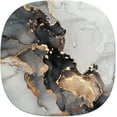 thumbnail image 1 of TRAHOO-Small Mouse Pad 6.6 Inch, Takes up Wrist and Mouse Space, Waterproof Compact Mini Mouse Mat for Laptop Computer Wireless Mouse Keyboard Home Office Travel,Gray Gold Marble, 1 of 4