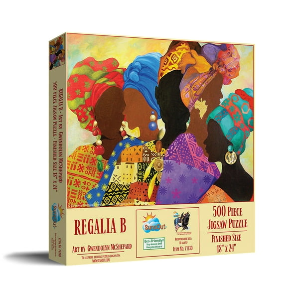 SUNSOUT INC - Regalia B - 500 pc Jigsaw Puzzle by Artist: Gwendolyn McShepard - Finished Size 18" x 24" Americana - MPN# 71430