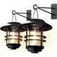 thumbnail image 1 of Piezas de cristal Linterna solar colgante Lámpara de pared solar impermeable Montaje en pared solar Luces de pared decorativas para exteriores para porche delantero, patio y patio, 1 of 5