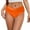 Orange, variant on ANINEO Women Swimwear Bikini Bottom Front Swimsuit Ruched Bathing Suit Bottoms Soft Hawaii Summer Tropical Brazilian Beachwear