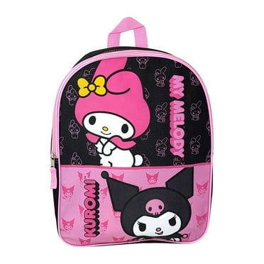 My Melody & Kuromi Backpack 15" Sanrio Hello Kitty Plain Front