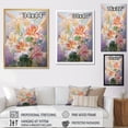 thumbnail image 4 of Designart "Pink Yellow Lilies love expression" Floral Wall Art Living Room, 4 of 5