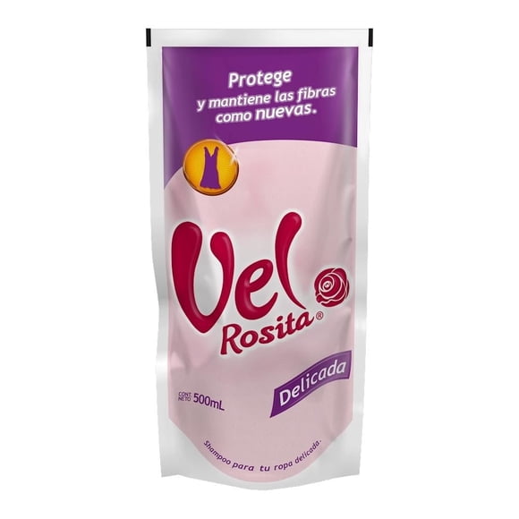 Detergente Líquido Vel Rosita Shampoo para Ropa Delicada con Agradable Aroma 500 ml