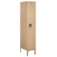 thumbnail image 2 of Standard Metal Locker - Single Tier - 1 Wide - 5 Feet High - 18 Inches Deep - Tan - Assembled, 2 of 3