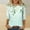 White, variant on ALLLIST White Women's Tops Floral 3/4 Sleeve Crew Neck Casual T-Shirts Blouse for Women L
