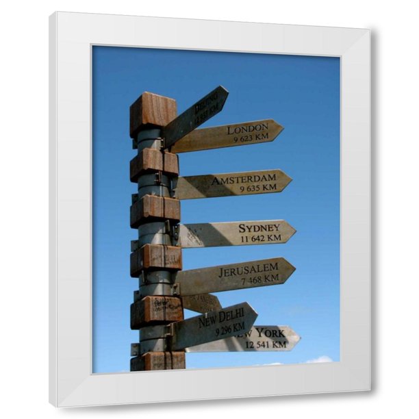 Dana Underdahl 25x32 White Modern Wood Framed Wall Art Titled Sign