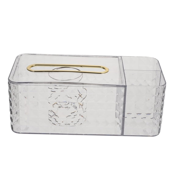 GOOHOCHY Cubierta de tejido Cubierta de escritorio Caja de tejido de escritorio Caja de tejido multifuncional recipiente de tejido de la sala de estar