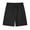 Black, variant on Men's Shorts Elastic Waist Size 3X Fleece Free Shipping Casual And Fashionable Solid Color Drawstring Elastic Waist Shorts