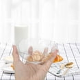 thumbnail image 2 of Omeite Transparent Lead-Free Glass Bowl with Wavy Stripes, Small Candy, Dipping, and Rice Bowl, 11x4.5cm, 2 of 7