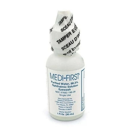 Medi-First Sterile Eye Wash Great for First Aid Kits, Eye Care 1 oz. (30 mL) 1 Bottle
