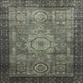 thumbnail image 1 of Ahgly Company Machine Washable Indoor Square Abstract Taupe Brown Area Rugs, 4' Square, 1 of 7
