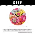 thumbnail image 2 of 14 Inch Wall Clock Battery Operated Silent Clock Decorative for Office, Kitchen, Outdoor, Living Room，Abstract Rainbow Feathers Graceful Pattern, 2 of 4