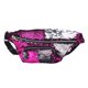 thumbnail image 4 of Bolsa de cosméticos de viaje con riñonera de lentejuelas para mujer a la moda (rojo rosa + plateado), 4 of 8