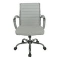 thumbnail image 6 of Corrigan Height Adjustable Faux Leather Office Chair, Small, White and Chrome, 6 of 8