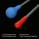 thumbnail image 4 of Kit de pipetas graduadas Uxcell, 3 paquetes de pipetas de vidrio borosilicato de 1ml/5ml/10ml con bomba de goma para transferencia de líquidos para laboratorio, química, 4 of 7