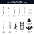 thumbnail image 4 of Juego de utensilios de cocina Home Hero, 44 piezas de silicona con soporte, 4 of 9