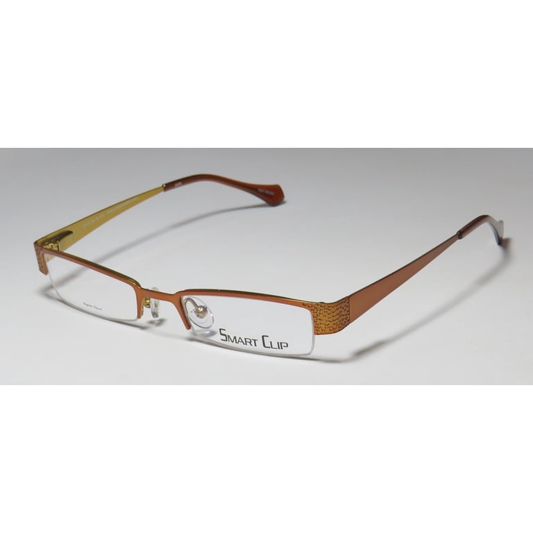 NEW SMARTCLIP 300 MENS/WOMENS CAT EYE HALF-RIM BRONZE  display picture 2