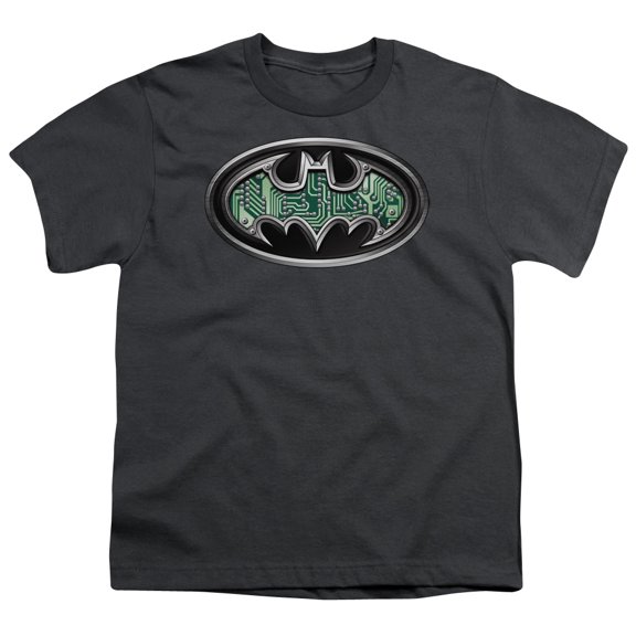 Batman - Circuitry Shield - Youth Short Sleeve Shirt - X-Large