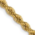 thumbnail image 1 of 14K Yellow Gold Jbsp's 2.75mm Solid Regular Rope Chain (24 X 2.75) Made In Peru 7228-24, 1 of 5