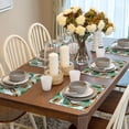 thumbnail image 6 of Placemats Set Of 4 / 6, Papaya Tropical Green Placemats For Dining Table Indoor/Outdoors Heat Resistant Washable Placemats 18" X 12", 6 of 8