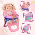 thumbnail image 4 of LINXUXIE Baby Doll Toys Set with Crib, 12" Doll Toys, 24Pcs Dolls Care and Doctor Toy Playset, High Chair, Milk Bottle, Pacifier, Baby Gift for Age 3 4 5 6+ Years Old Girls Boy, 4 of 8
