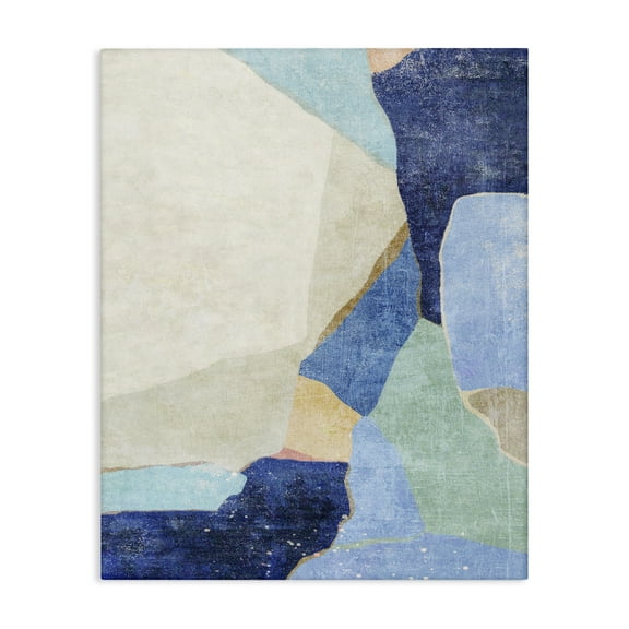 Stupell Industries Geometric Patterned Shapes Abstract Painting Gallery Wrapped Canvas Art Print Wall Art, 16 x 20